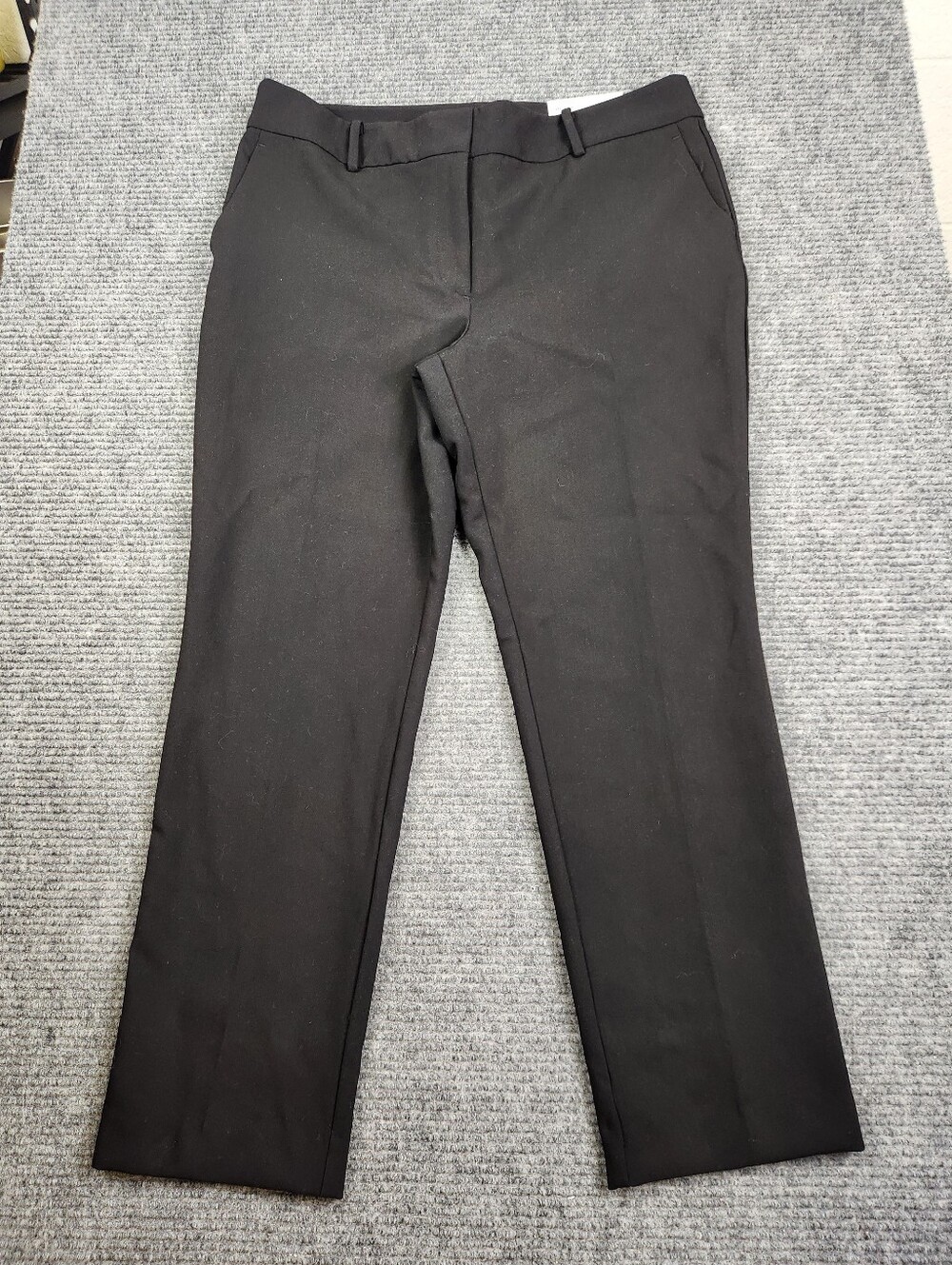 Ann Taylor Factory The Ankle Womens Black Dress Pants Sz 12 NWT Midrise Slim Leg